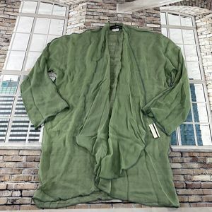 NWT Women’s Roz & Sherm Green Sheer Luxury Cocktail Cover Up (S) GK02